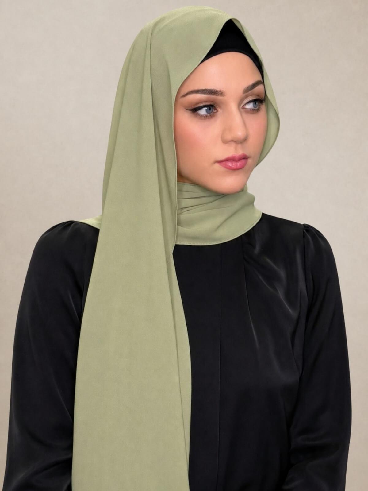 Classic Chiffon Hijab-Sage