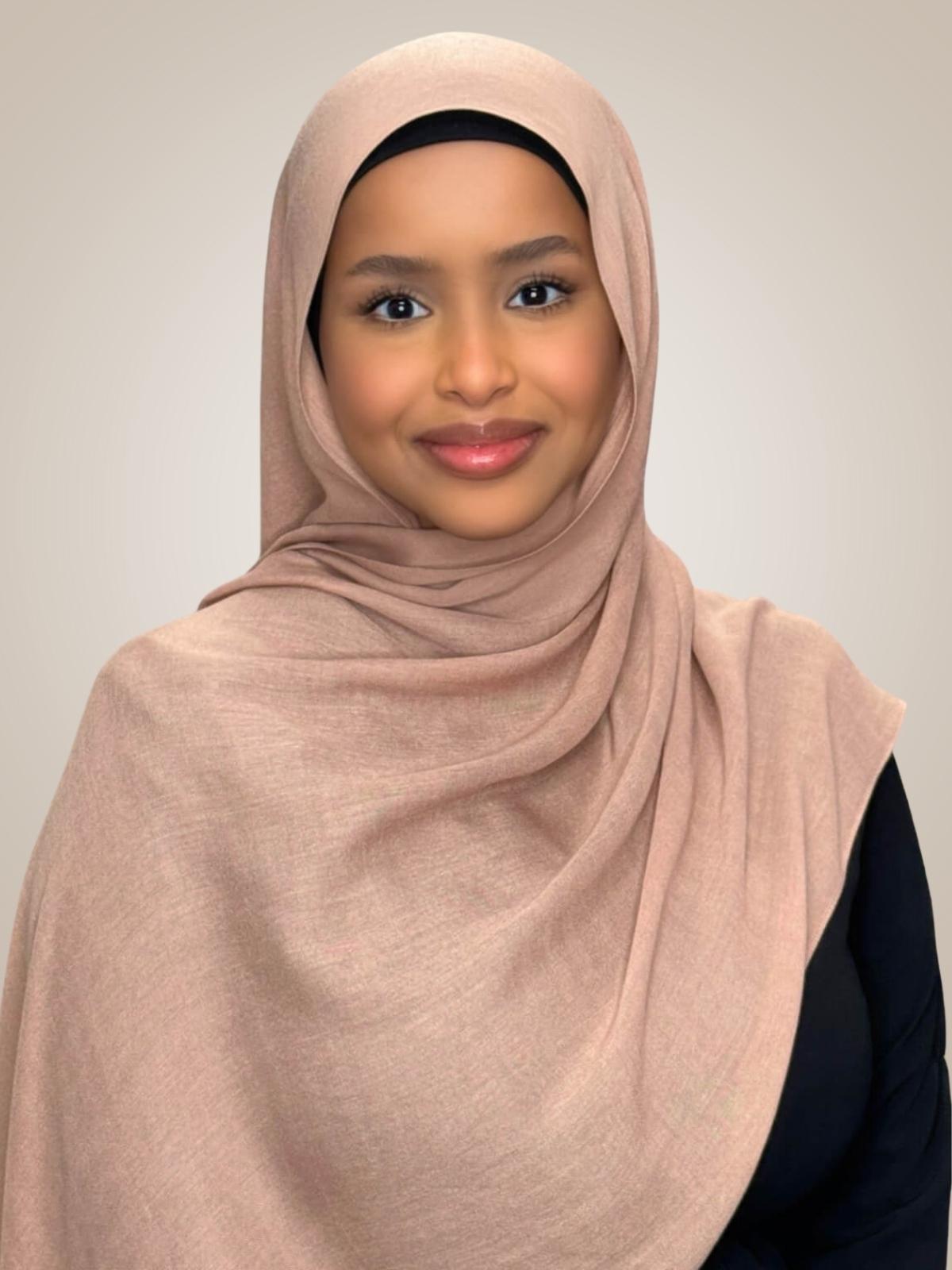 Cotton Modal Hijab-Cocoa Beige