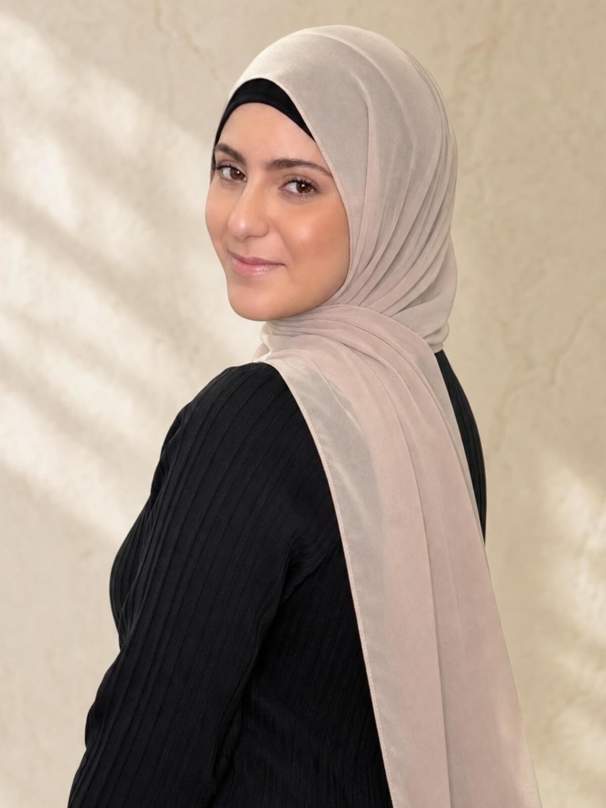 Modish Girl Luxury Chiffon Hijab-Oat