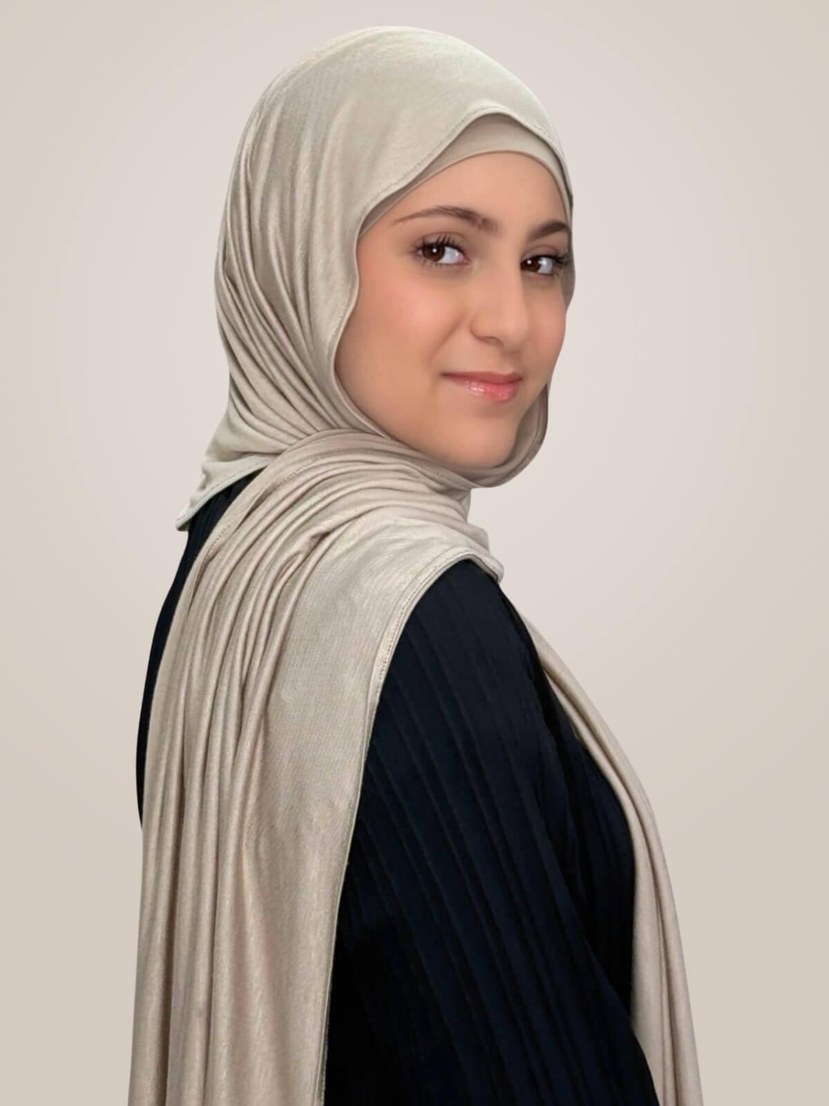 Modish Girl Premium Jersey Hijab-Vanilla