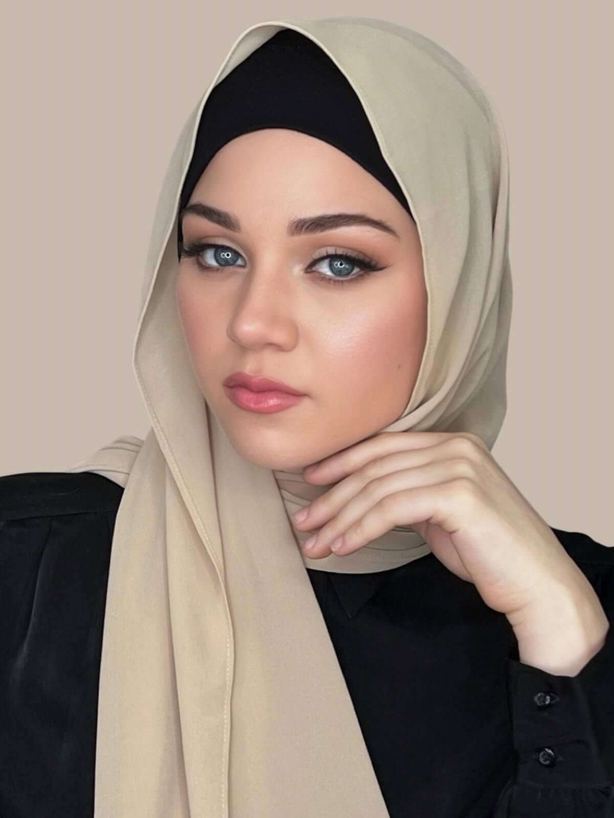 Classic Chiffon Hijab-Camel