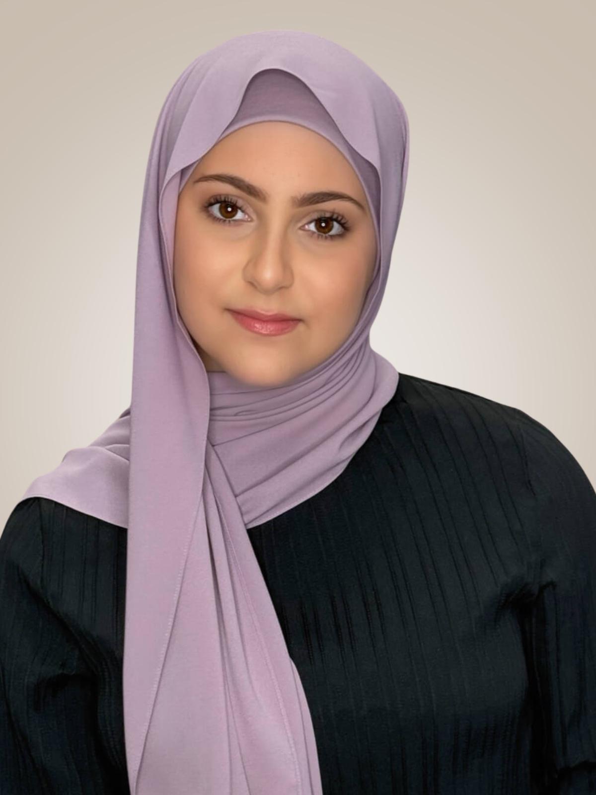 Modish Girl Matching Chiffon Hijab Set-Barely Mauve