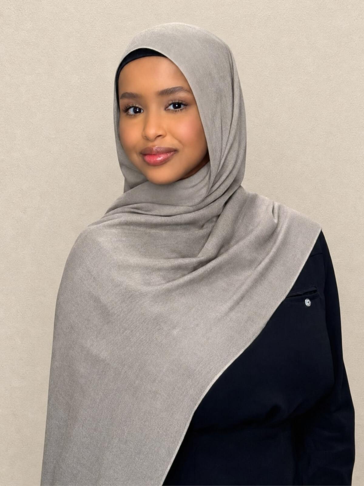 Cotton Modal Hijab-Oak Mist