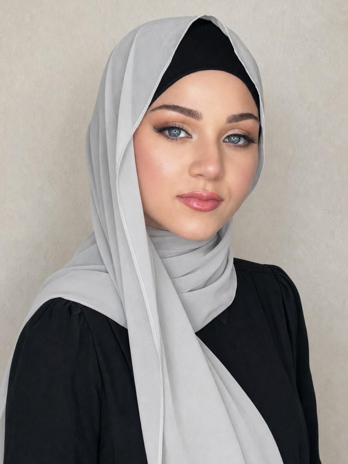 Luxury Chiffon Hijab-Light Taupe