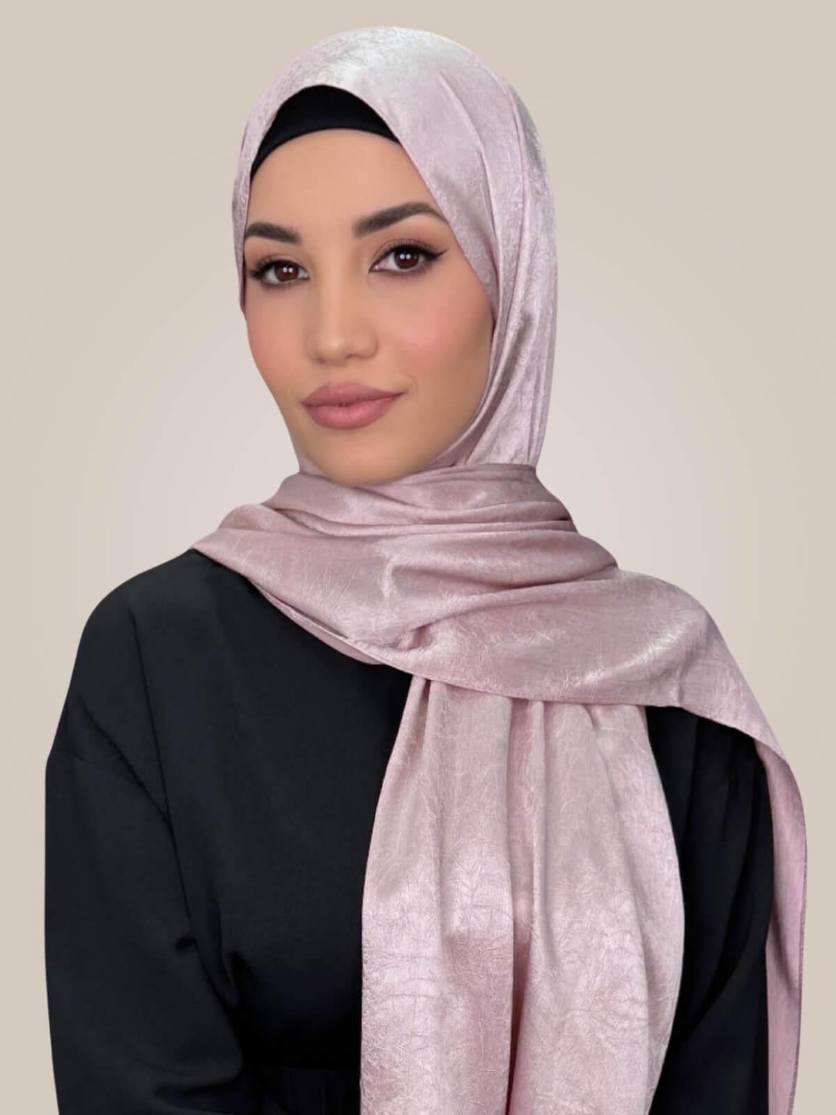 Classic Satin Hijab-Blush
