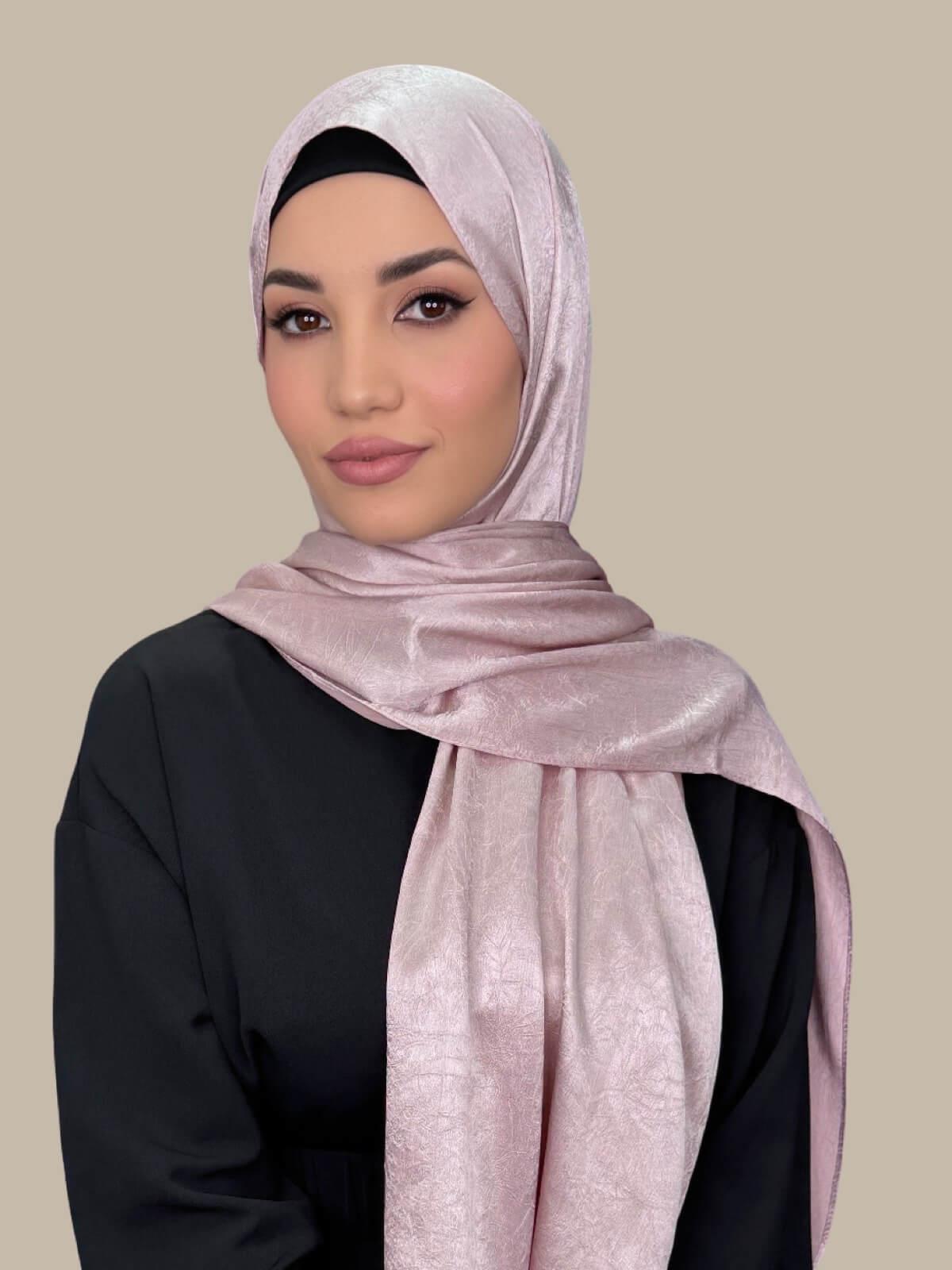 Classic Satin Hijab-Blush