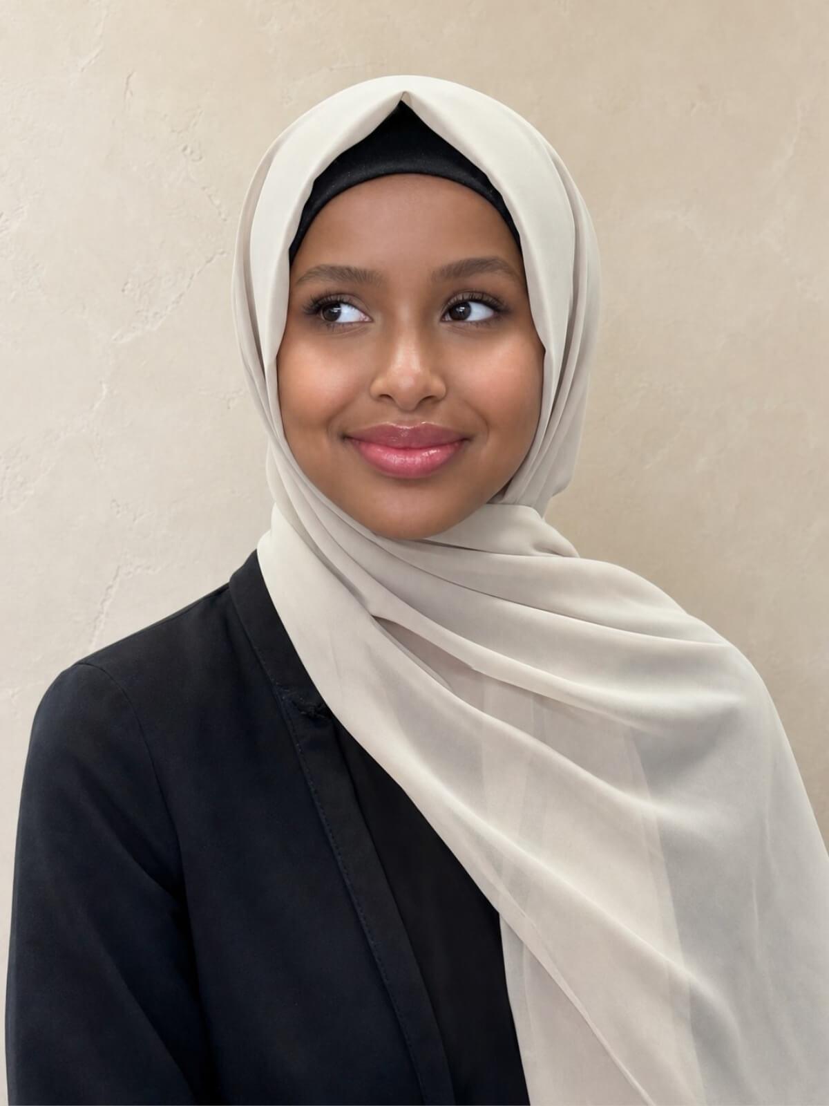 Luxury Chiffon Hijab-Vanilla