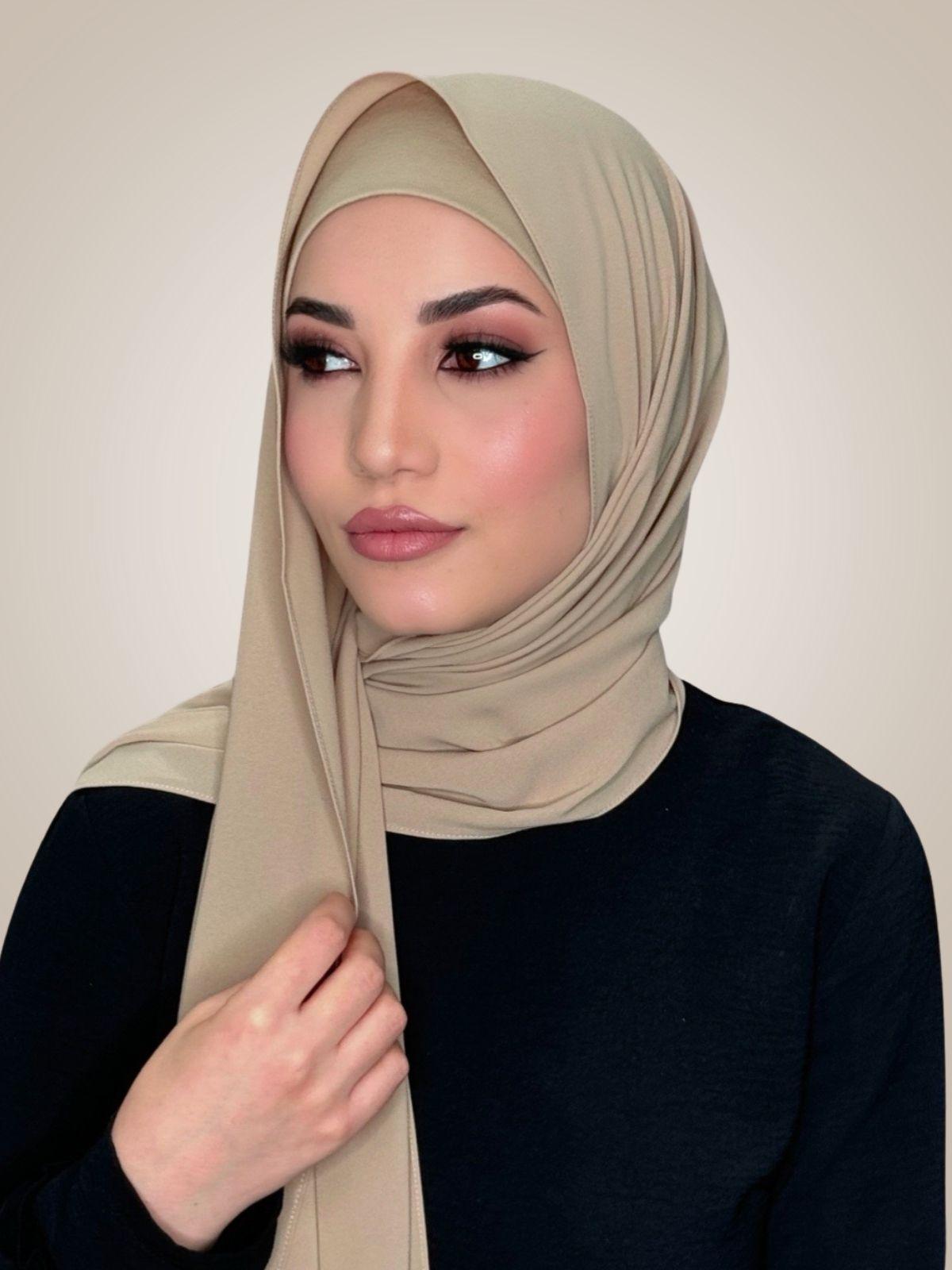 Matching Chiffon Hijab Set-Desert