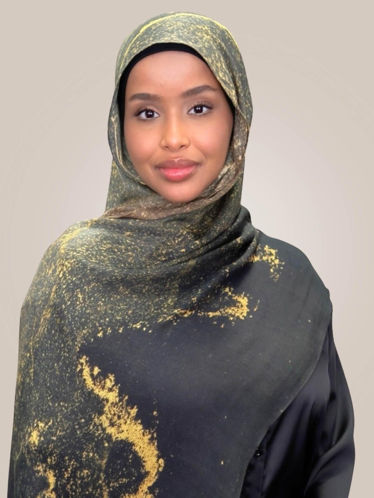 Print Modal Hijab-Golden Dune