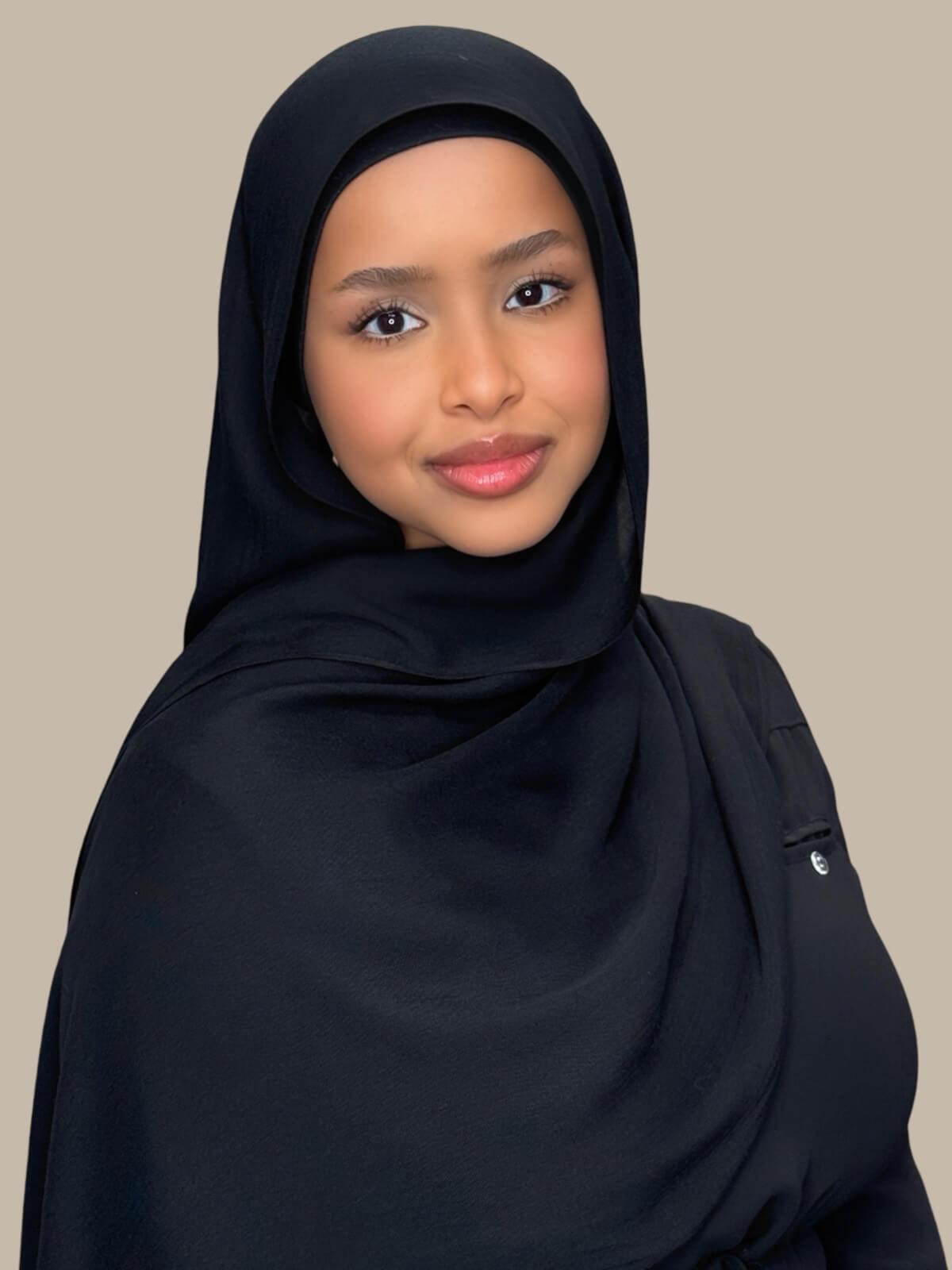 Cotton Modal Hijab-Black