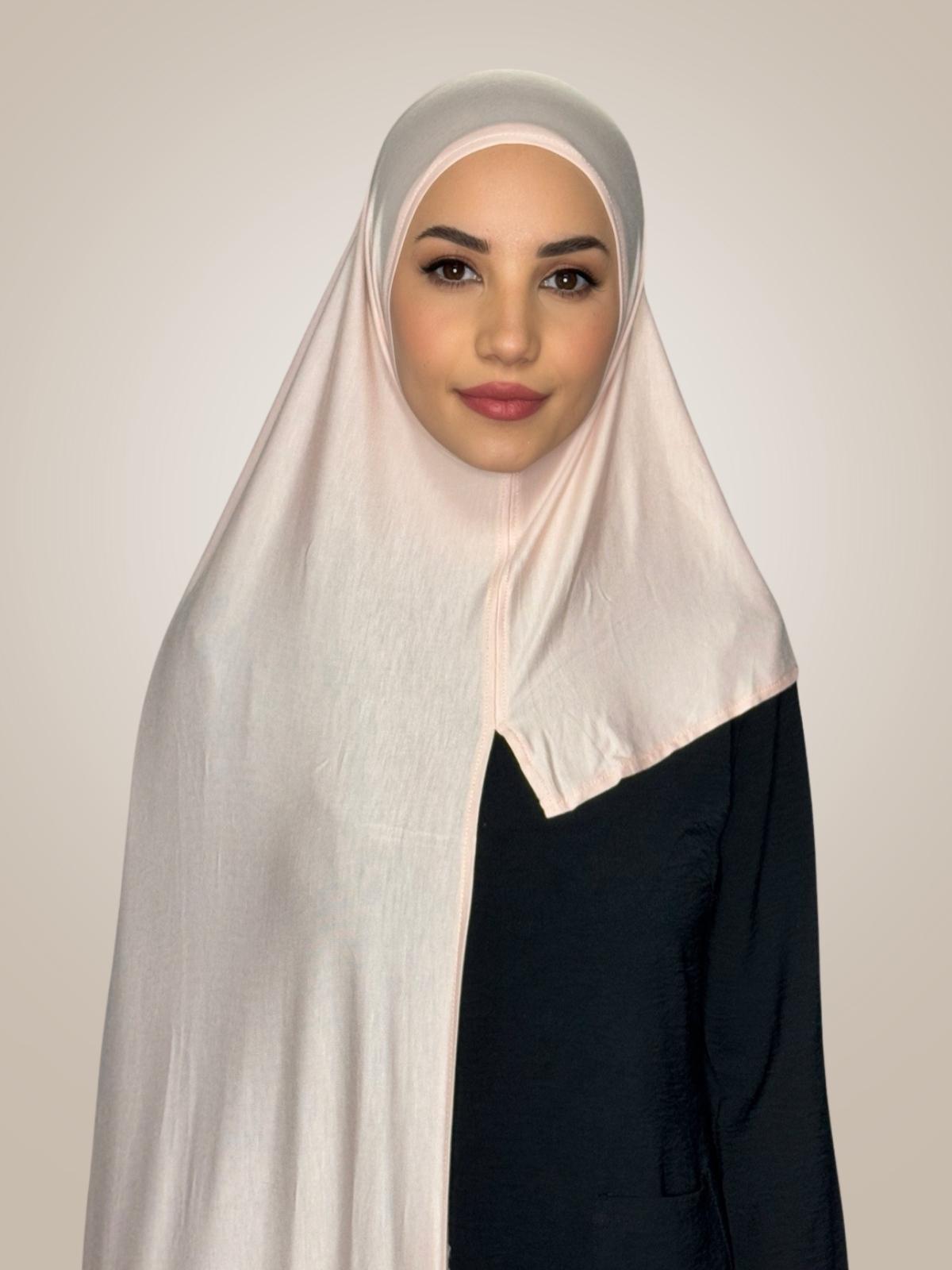 Pre-Sewn Jersey Hijab-Pearl