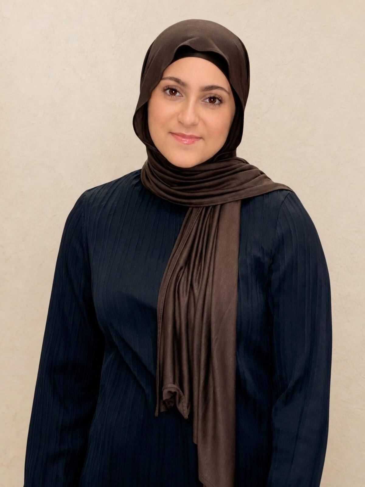 Modish Girl Premium Jersey Hijab-Chocolate Brown