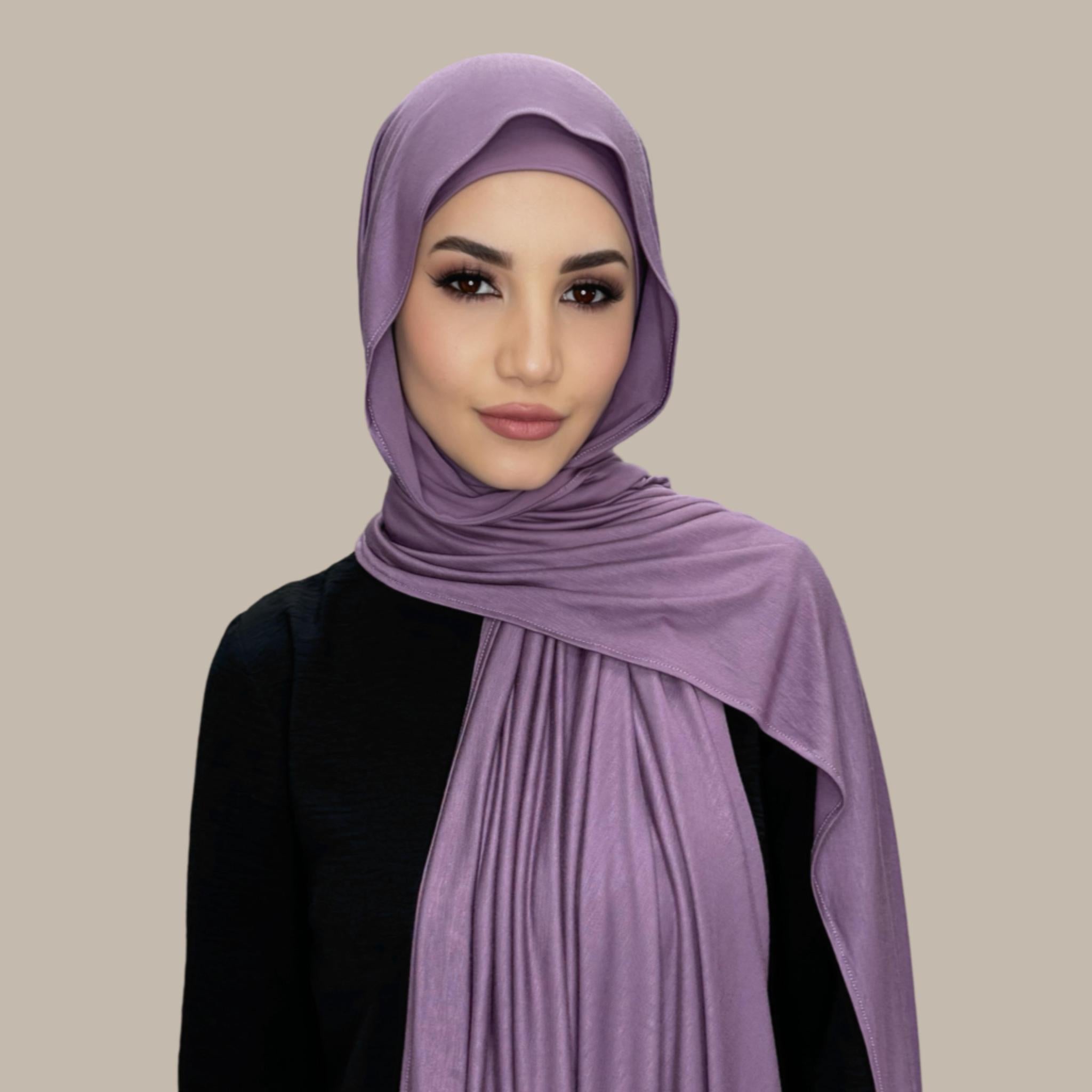 Premium Jersey hijab-Mauve Taupe