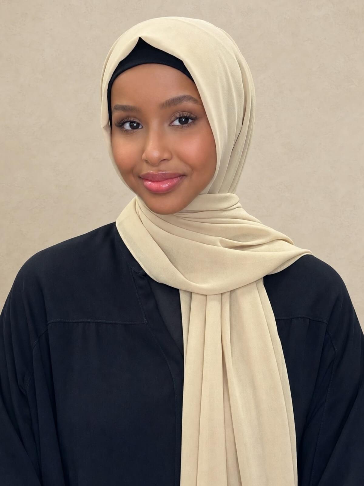 Classic Chiffon Hijab-Linen