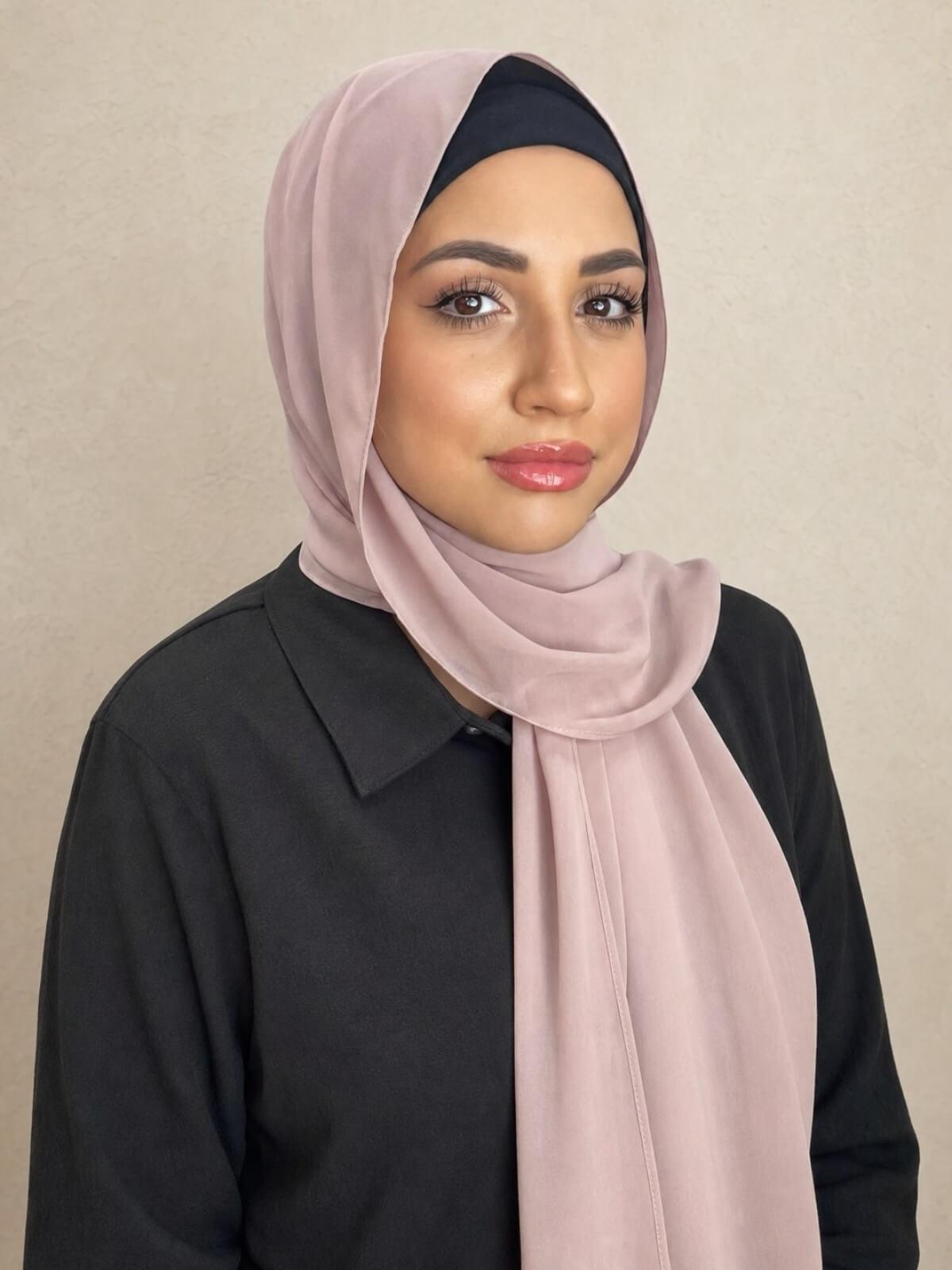 Luxury Chiffon Hijab-Pale Taupe