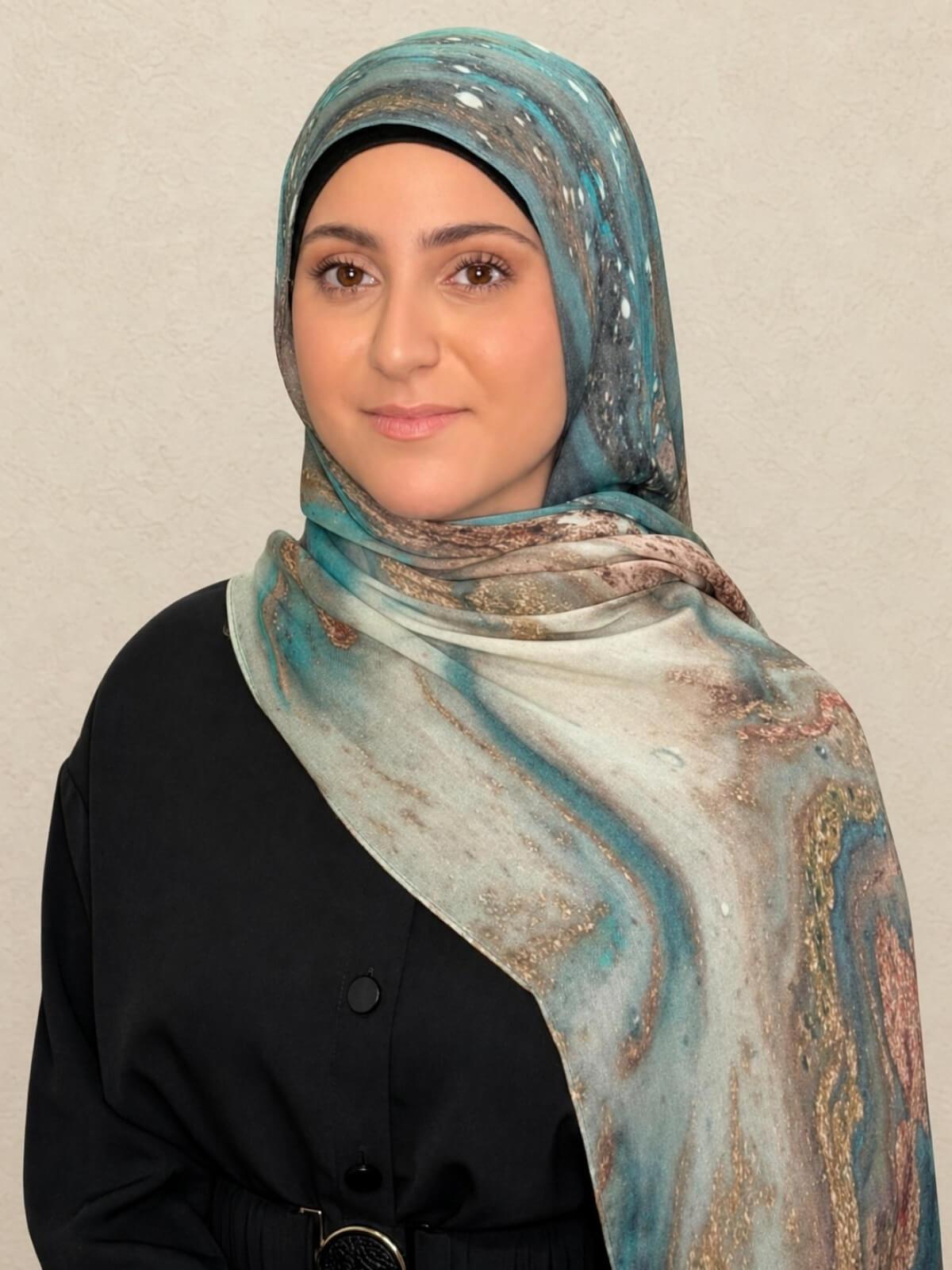 Modish Girl Print Modal Hijab-Laguna Shore