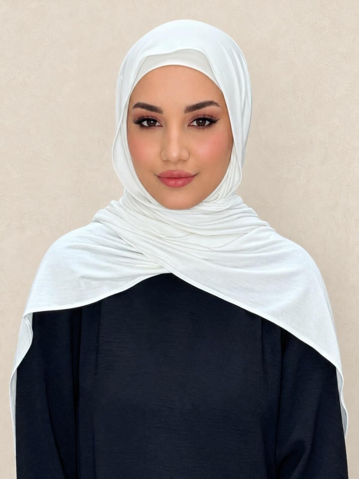 Premium Jersey Hijab-Off White