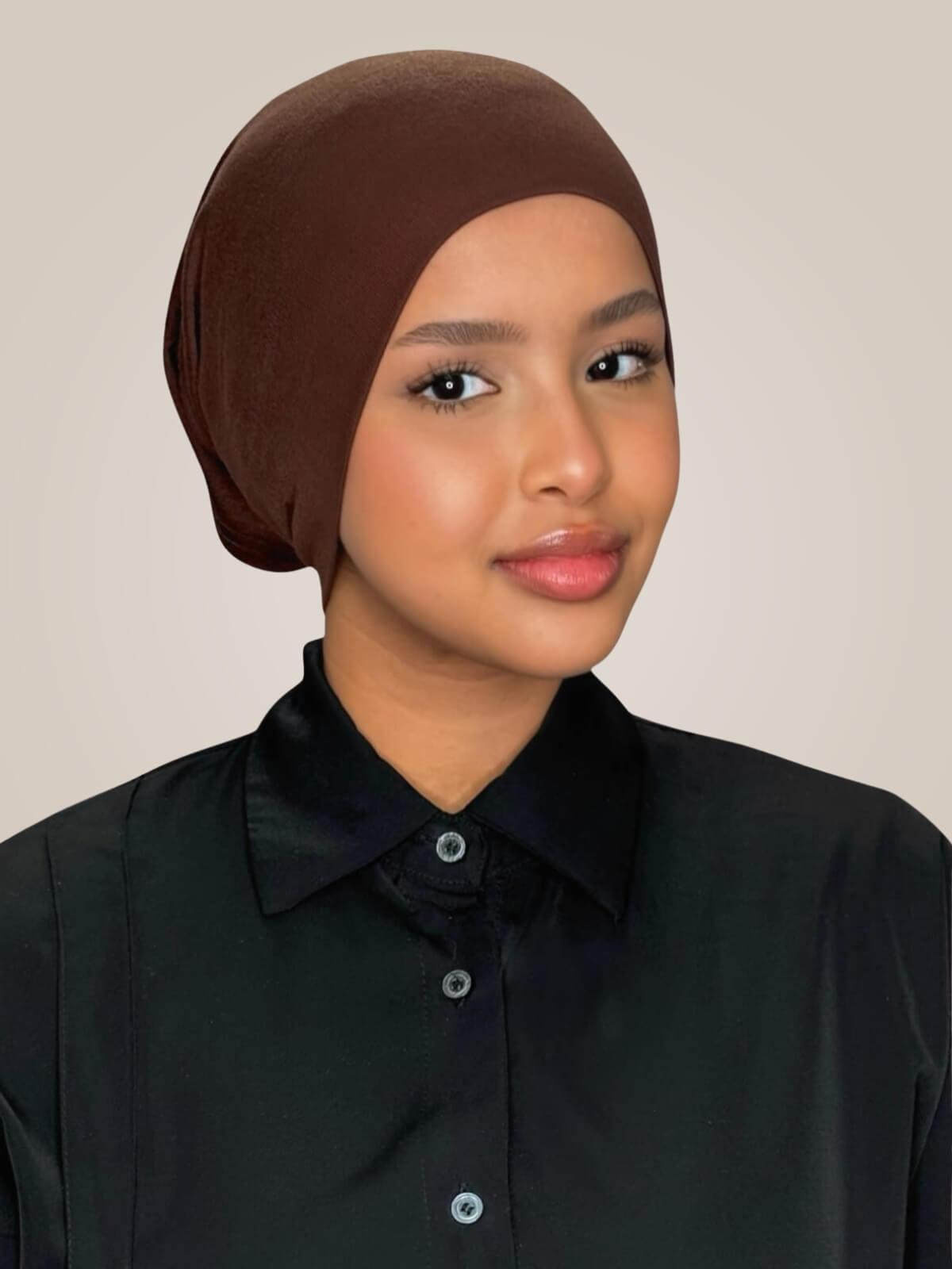 Premium Cotton Underscarf-Umber