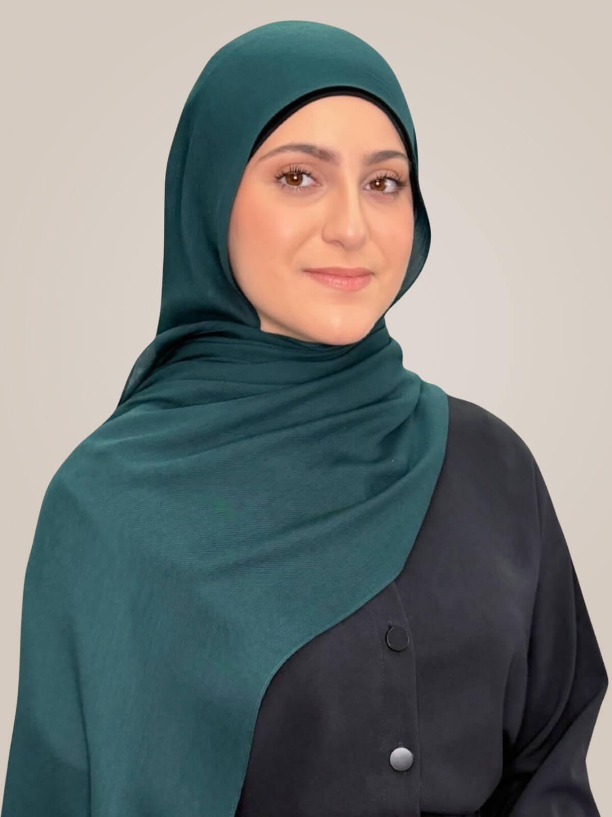 Modish Girl Cotton Modal Hijab-Dark Aqua