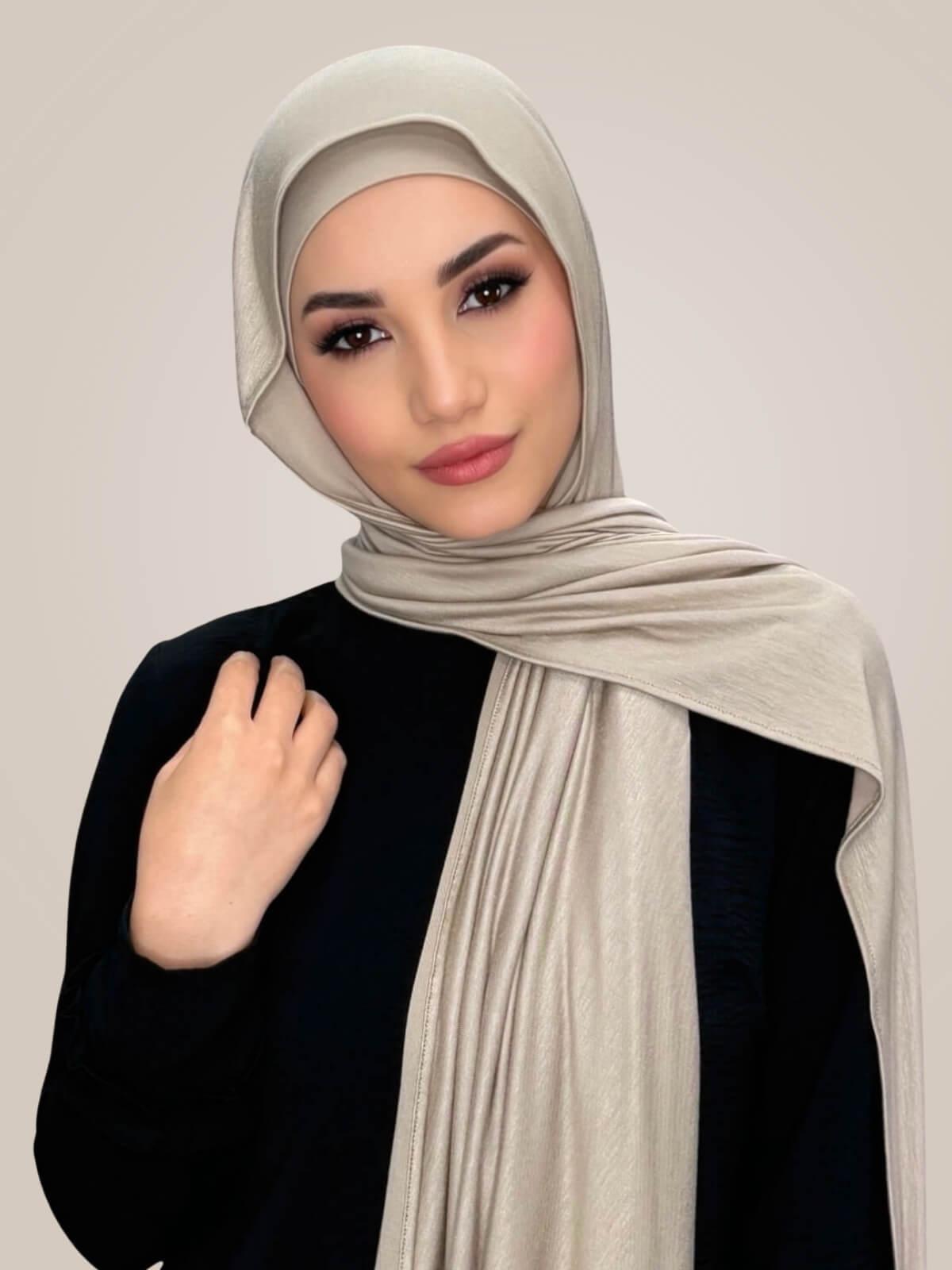 Premium Jersey Hijab-Vanilla