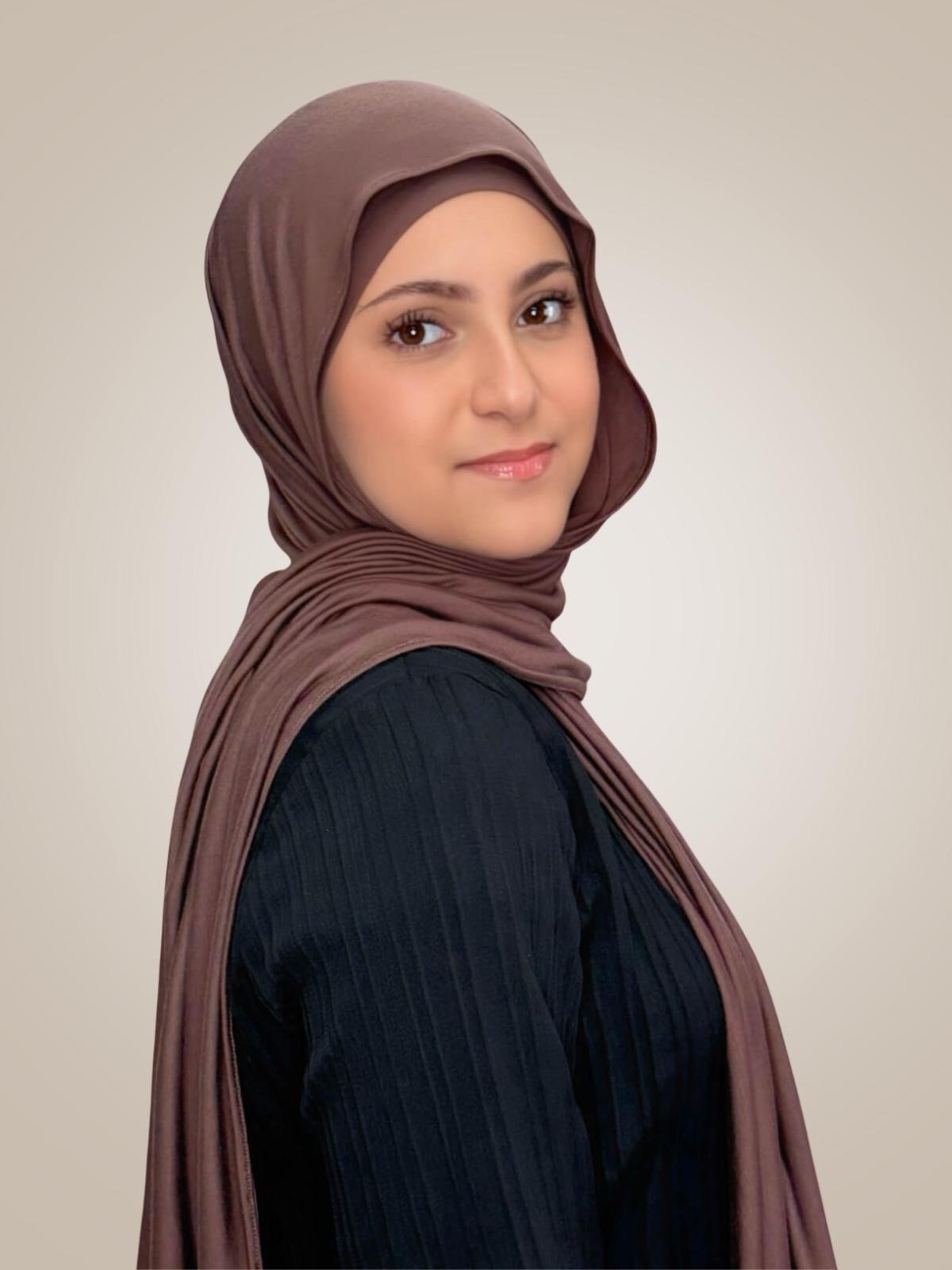 Modish Girl Premium Jersey Hijab-Mocha Brown