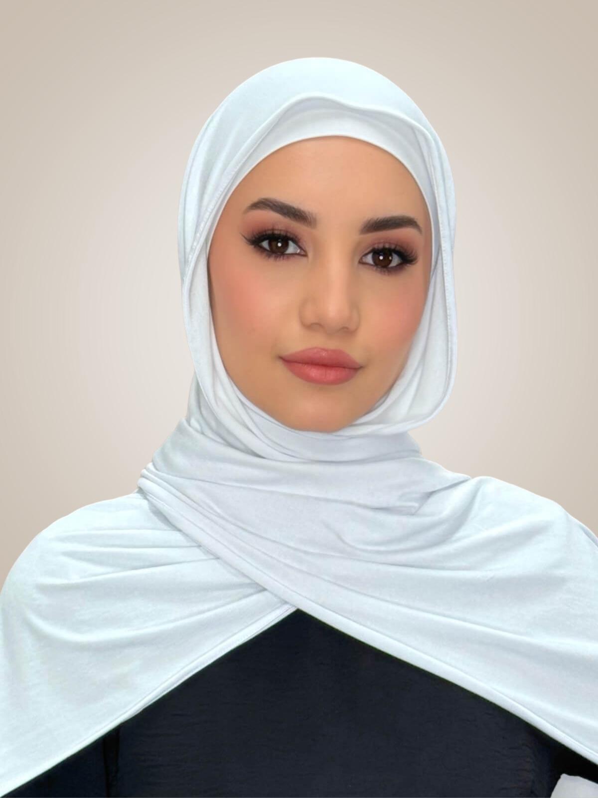 Premium Jersey Hijab-White