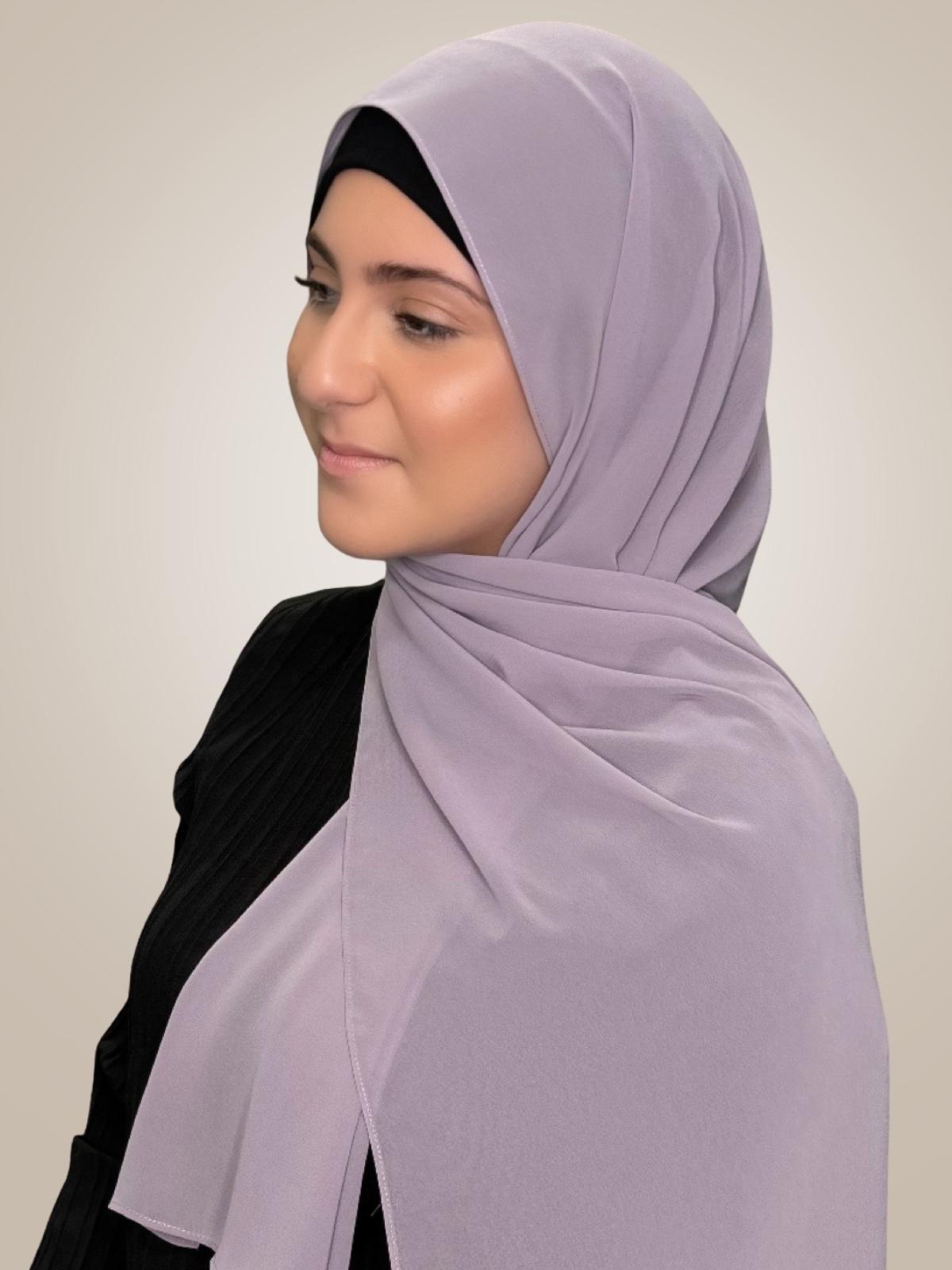 Modish Girl Luxury Chiffon Hijab-Viola