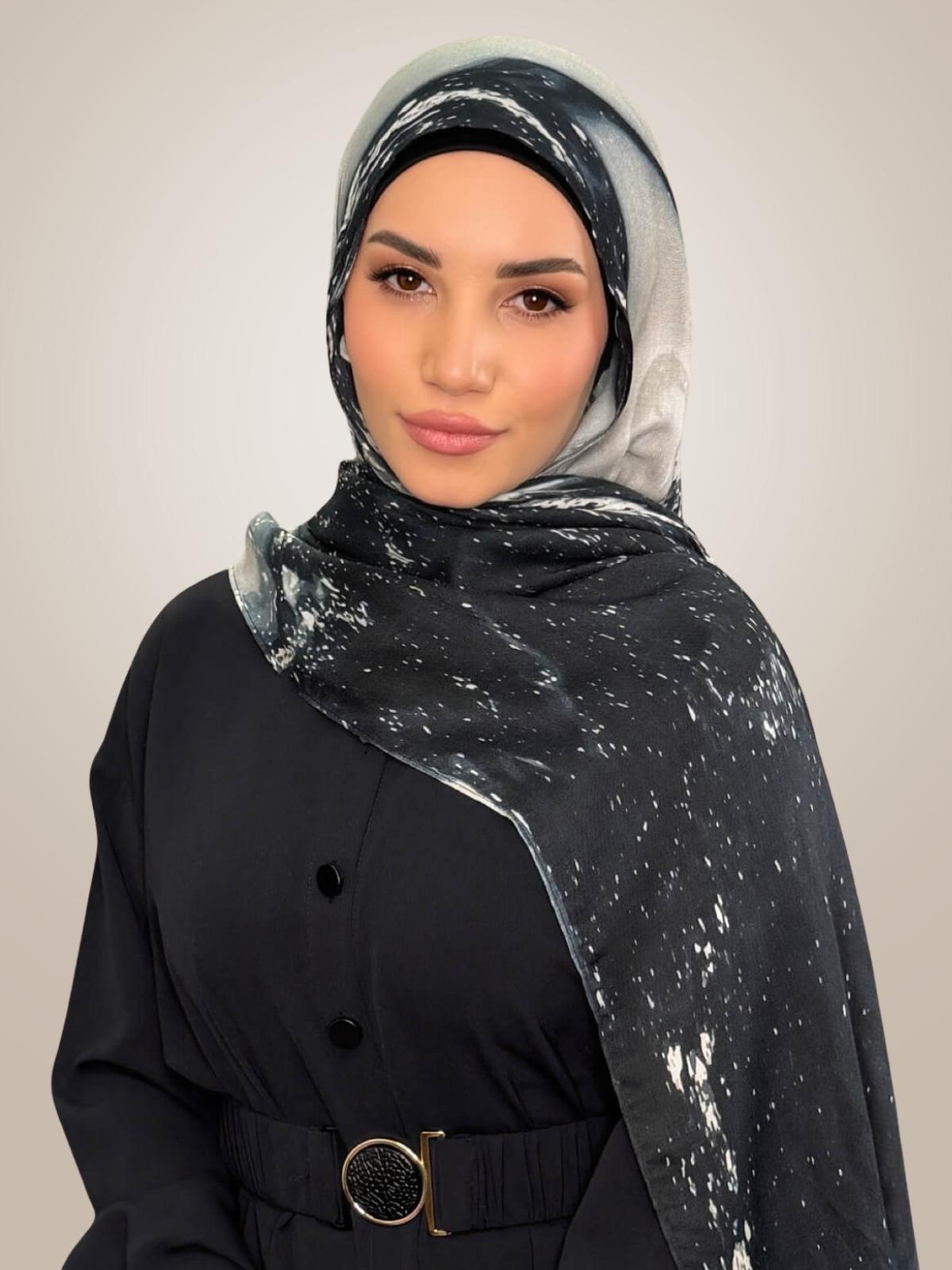Print Modal Hijab-Milan Noir