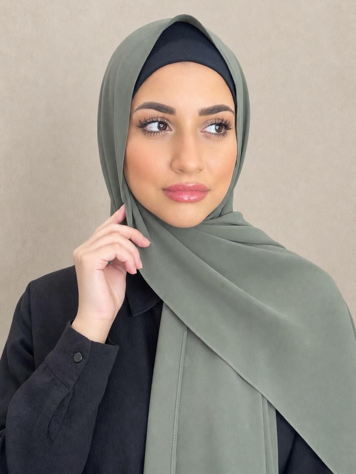 Classic Chiffon Hijab-Green Tea