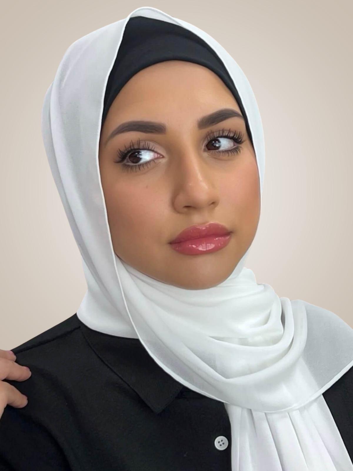 Classic Chiffon Hijab-Off White