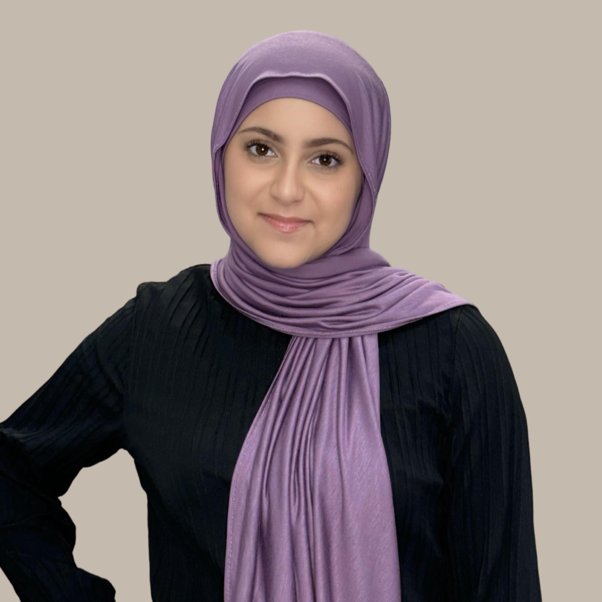 Modish Girl Premium Jersey Hijab-Mauve Taupe