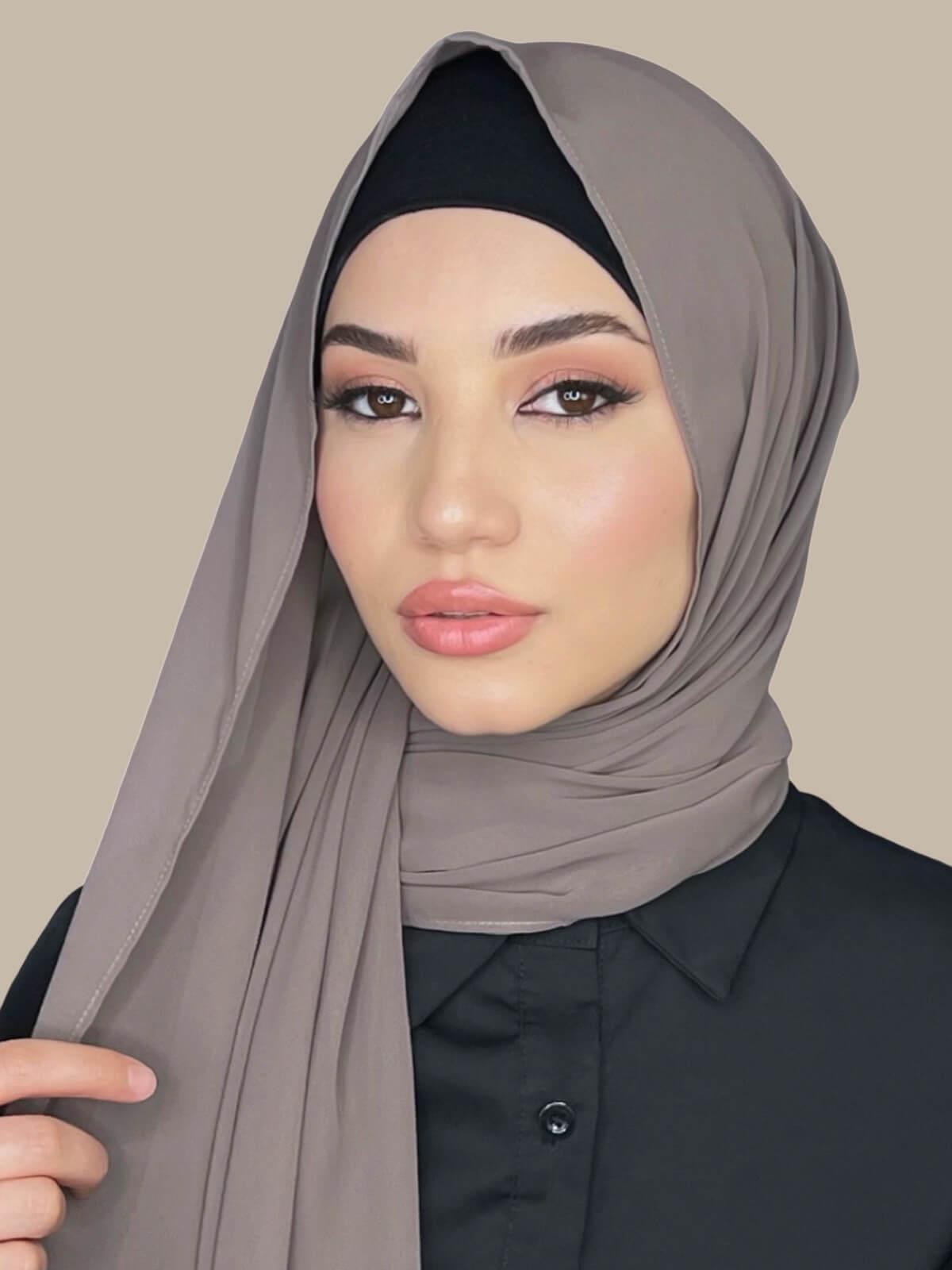 Luxury Chiffon Hijab-Sandstone