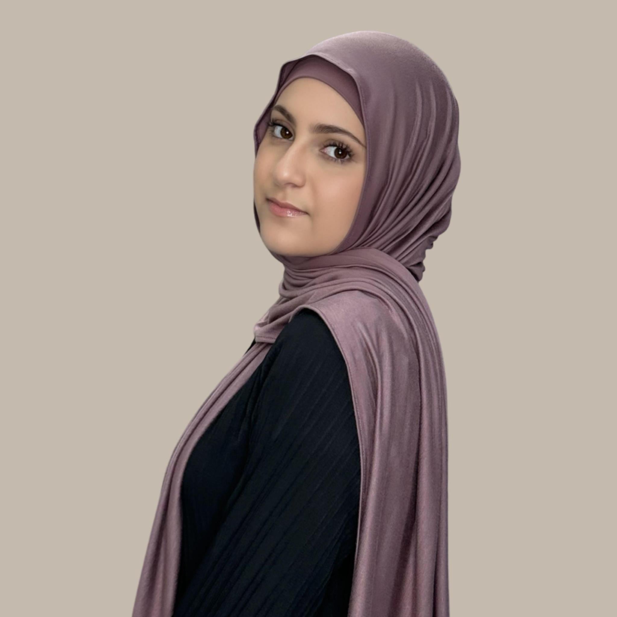 Modish girl Premium Jersey Hijab-Rose Taupe