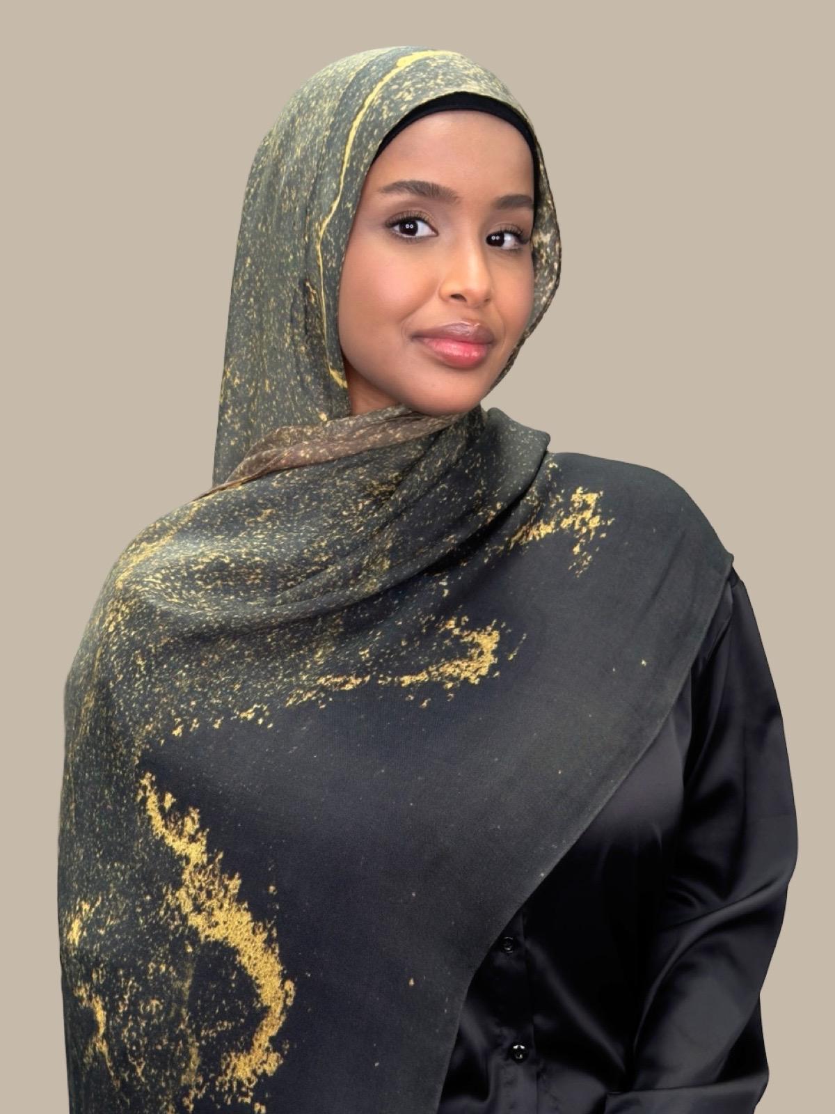 Print Modal Hijab-Golden Dune