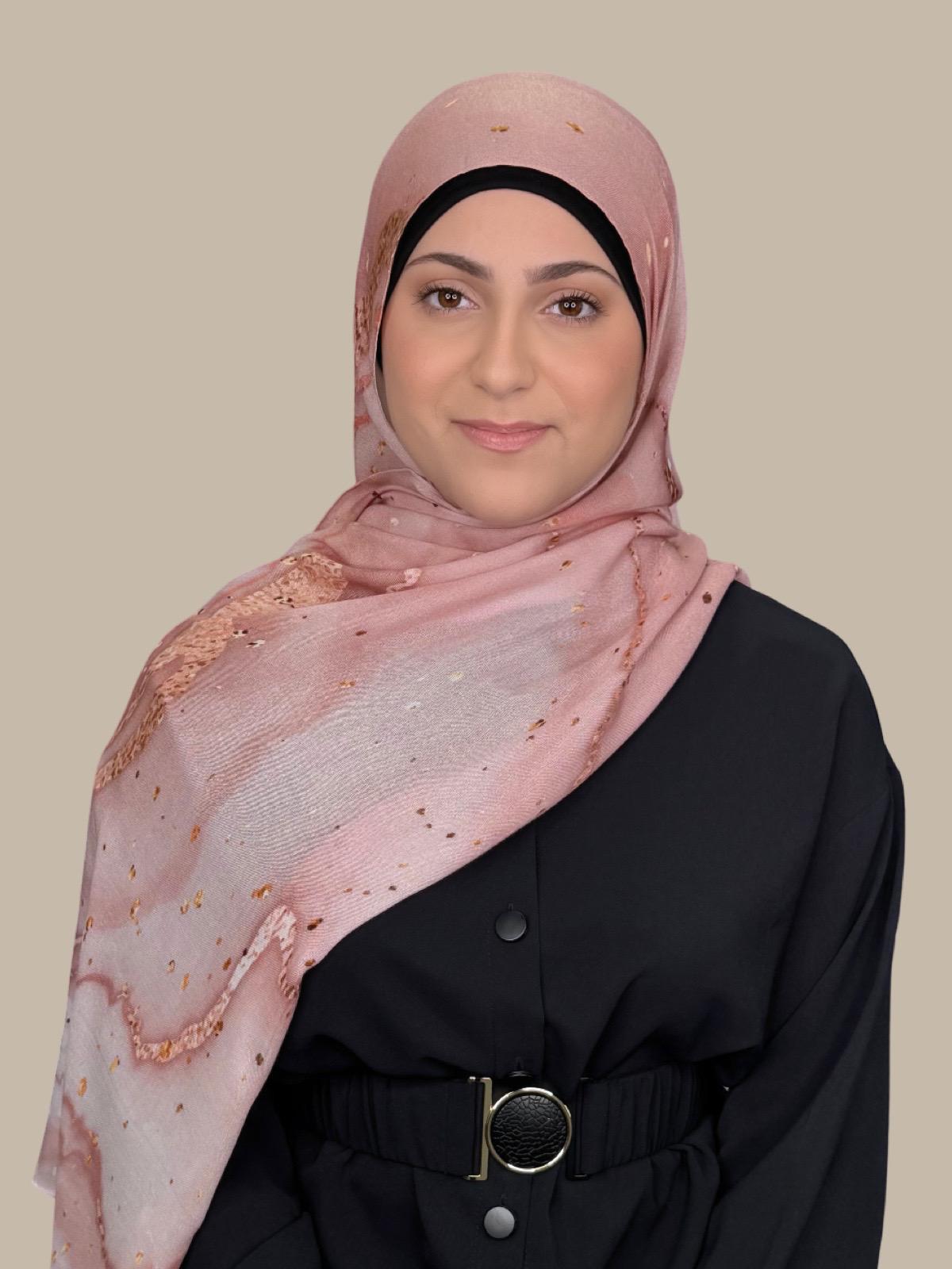 Modish Girl Print Modal Hijab-Malibu Dusk