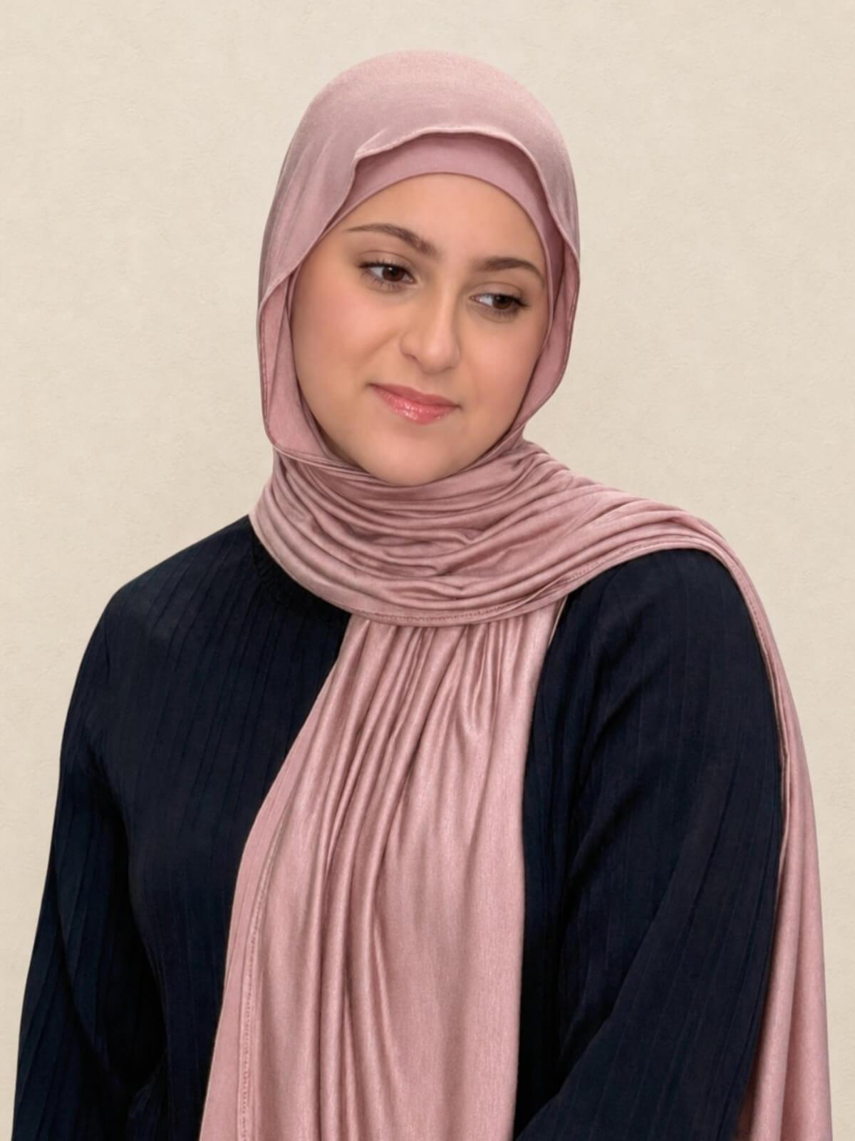 Modish Girl Premium Jersey Hijab-Dusty Rose