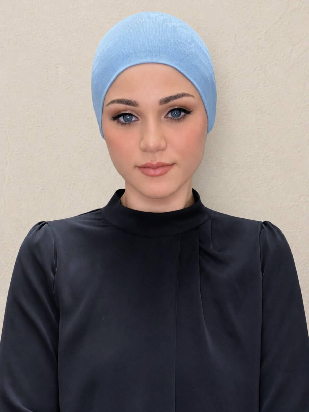 Premium Jersey Underscarf-Dusty Blue