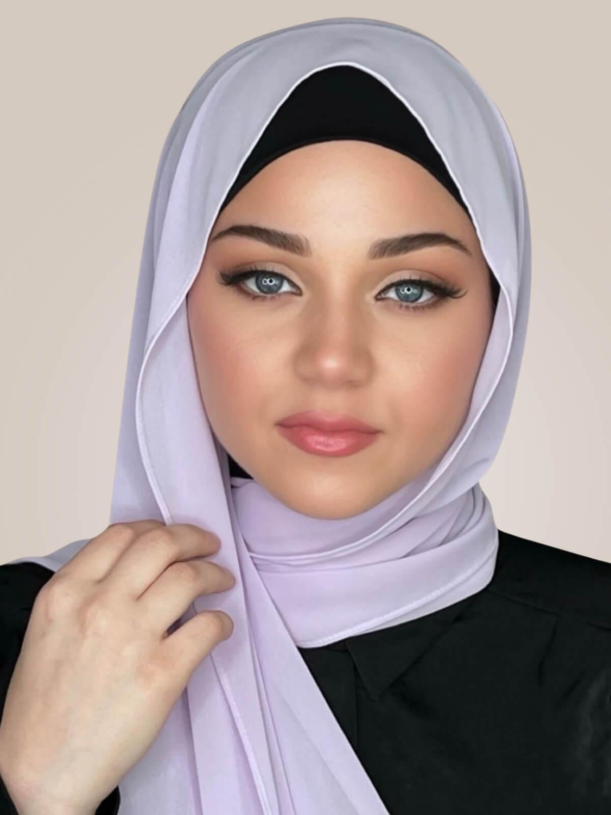 Luxury Chiffon Hijab-Lilac