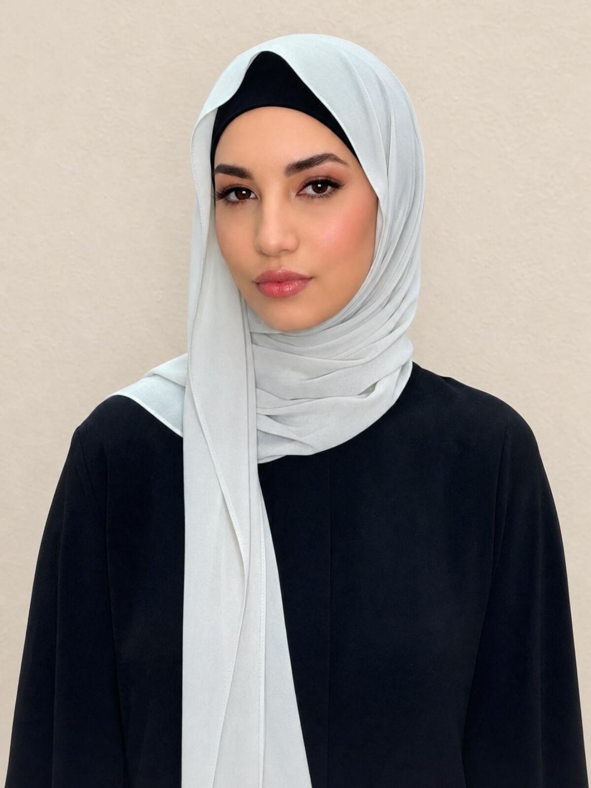 Classic Chiffon Hijab-Bone
