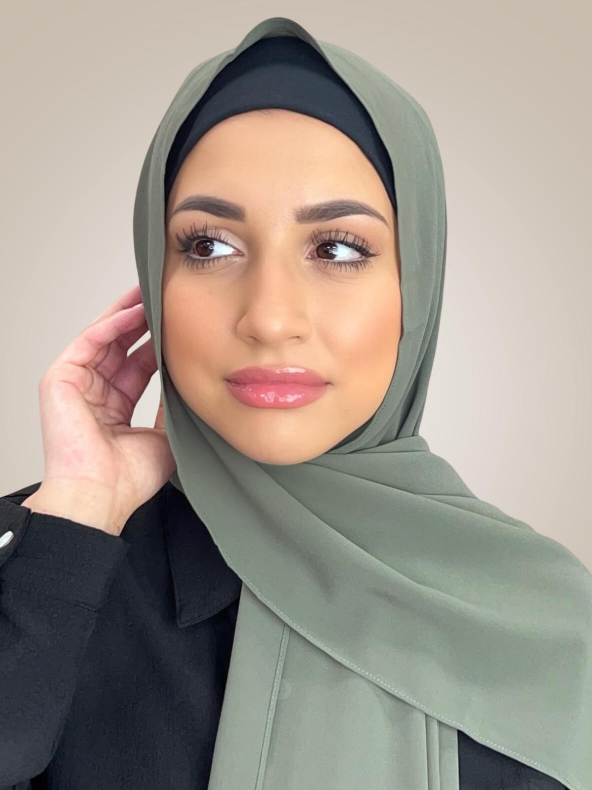 Classic Chiffon Hijab-Green Tea