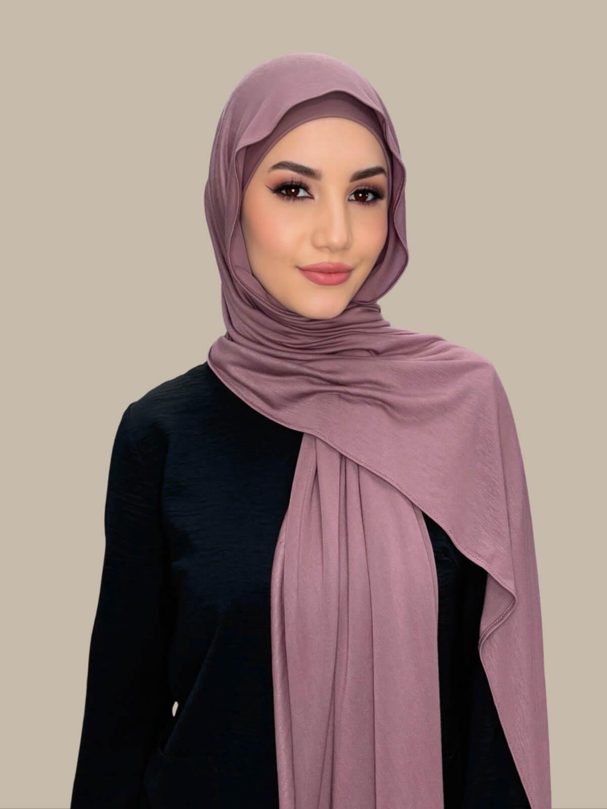 Premium Jersey Hijab-Rose Taupe