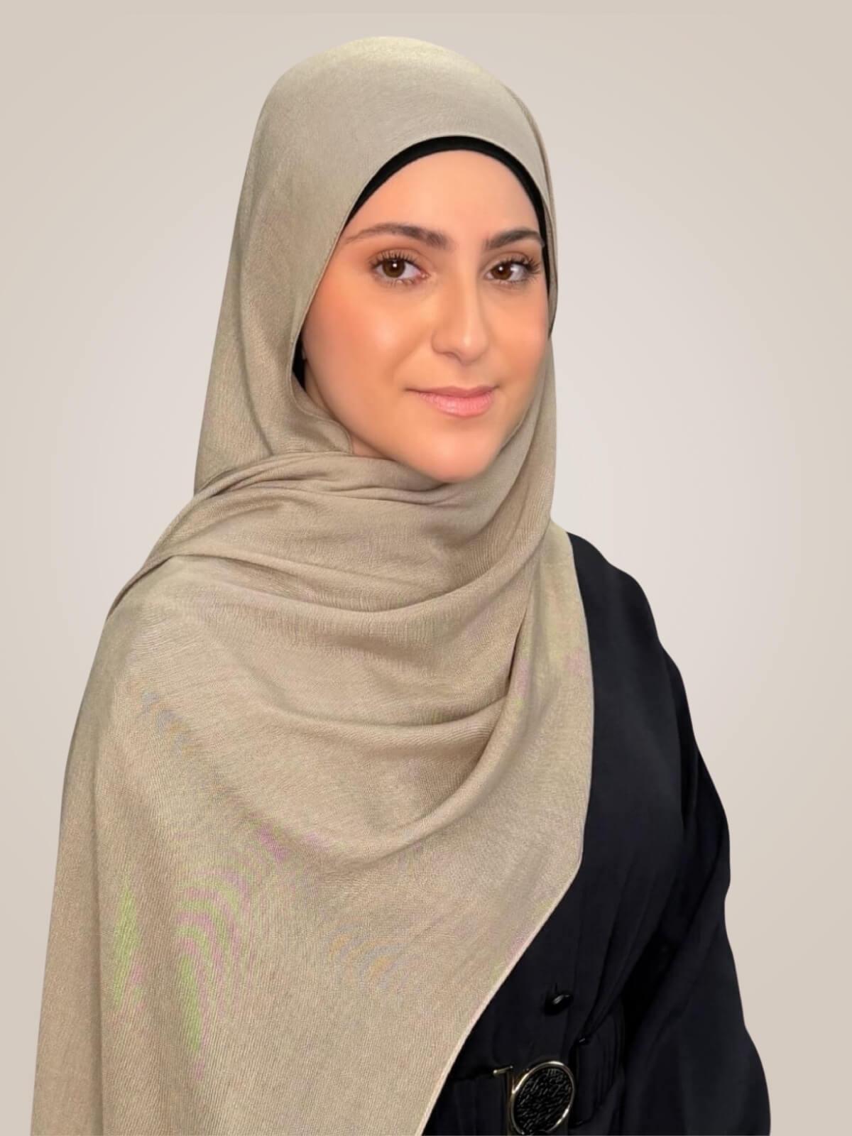 Modish Girl Cotton Modal Hijab-Wheat