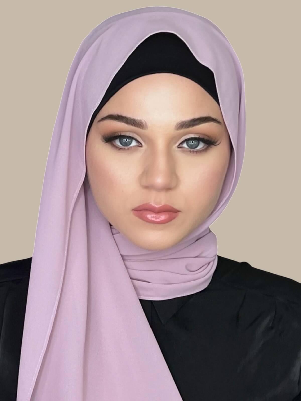 Classic Chiffon Hijab-Khaki Rose