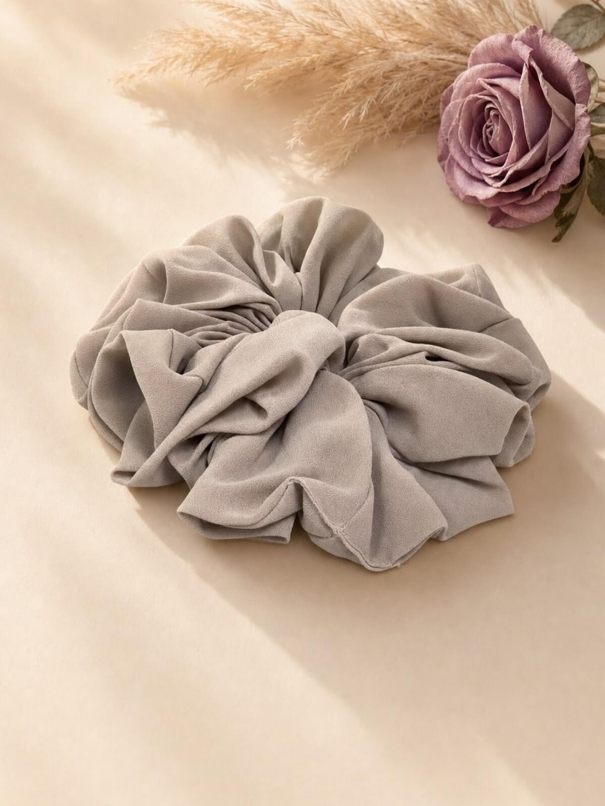 Chiffon Hijab Scrunchie-Nude