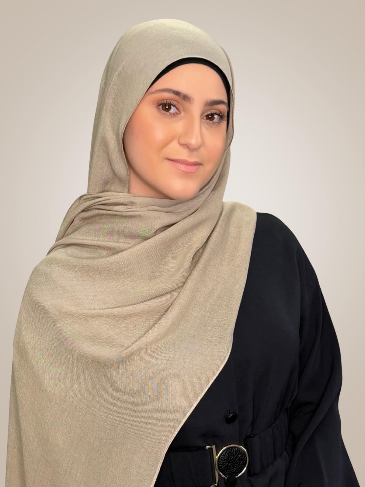 Modish Girl Cotton Modal Hijab-Wheat