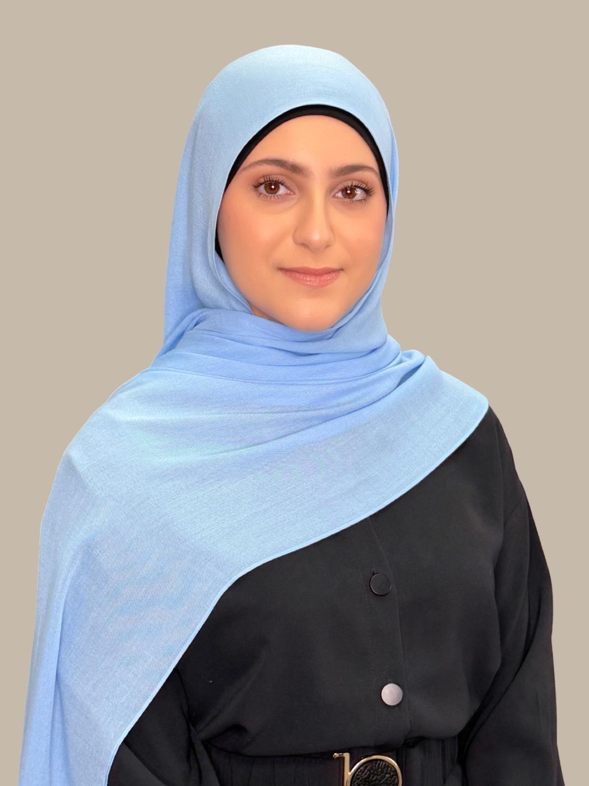 Modish Girl Cotton Modal Hijab-Cinderella Blue