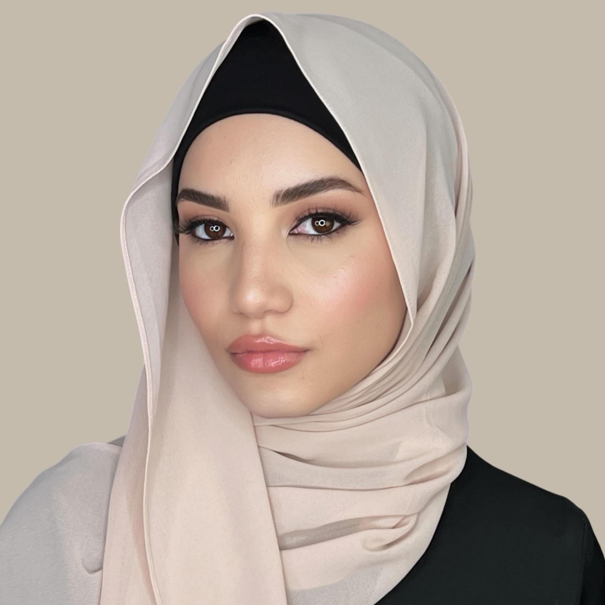 Classic Chiffon Hijab-Pearl