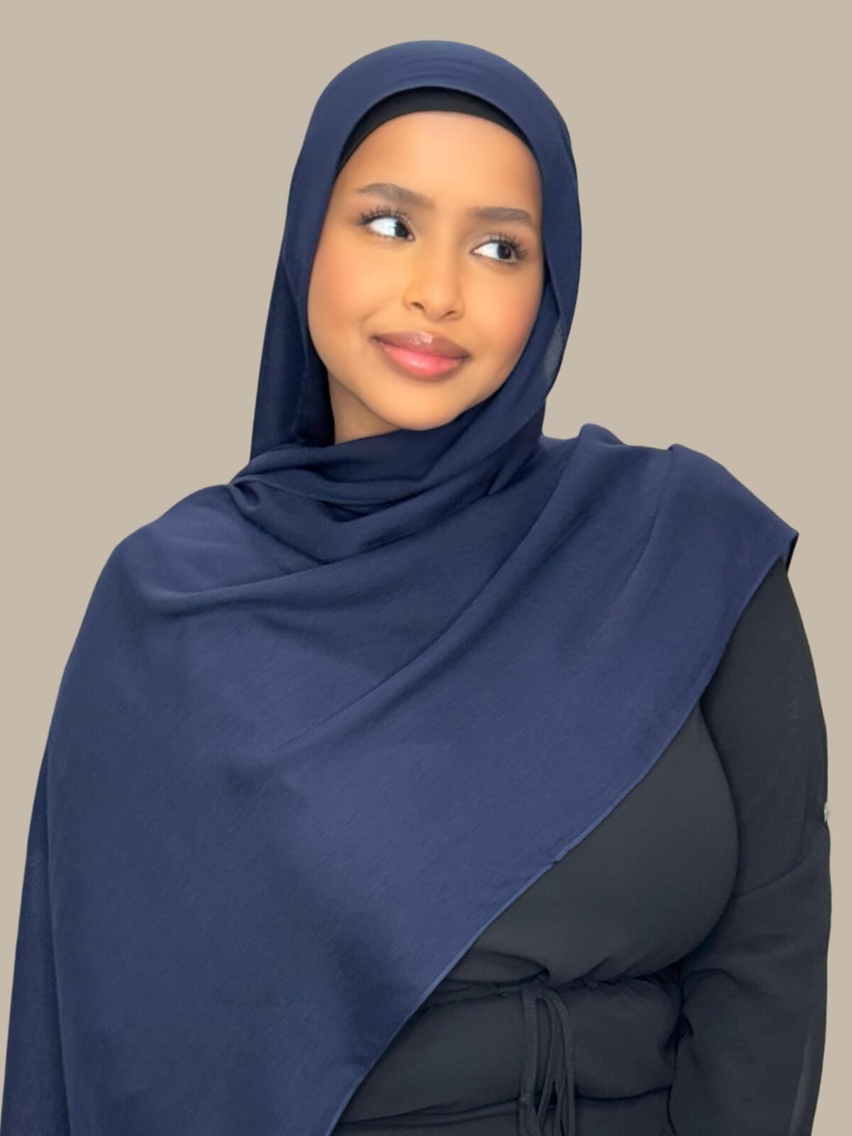 Cotton Modal Hijab-Sea Storm