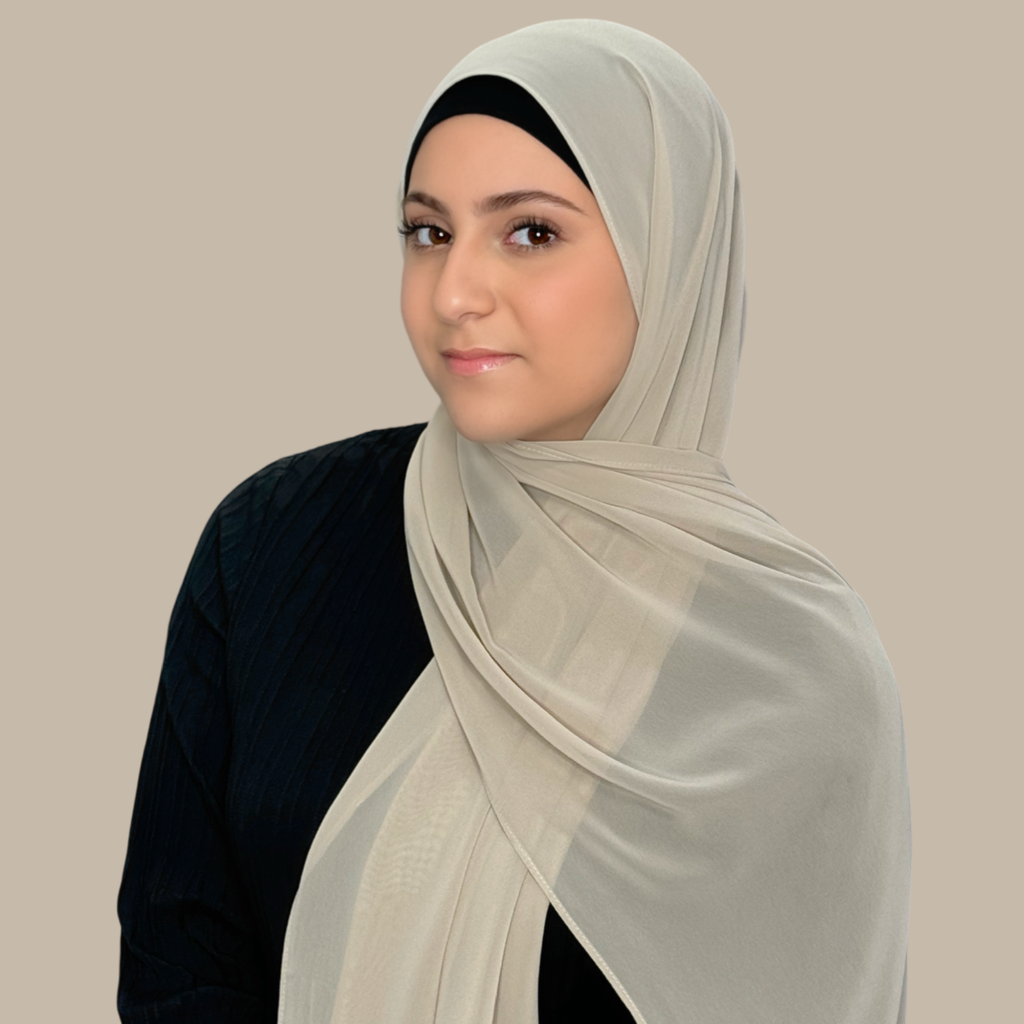 Modish Girl Luxury Chiffon Hijab-Vanilla - Modish Hijab