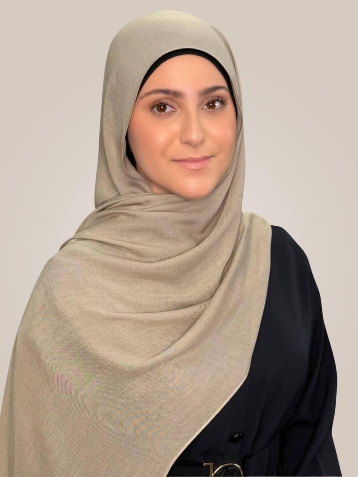 Modish Girl Cotton Modal Hijab-Wheat